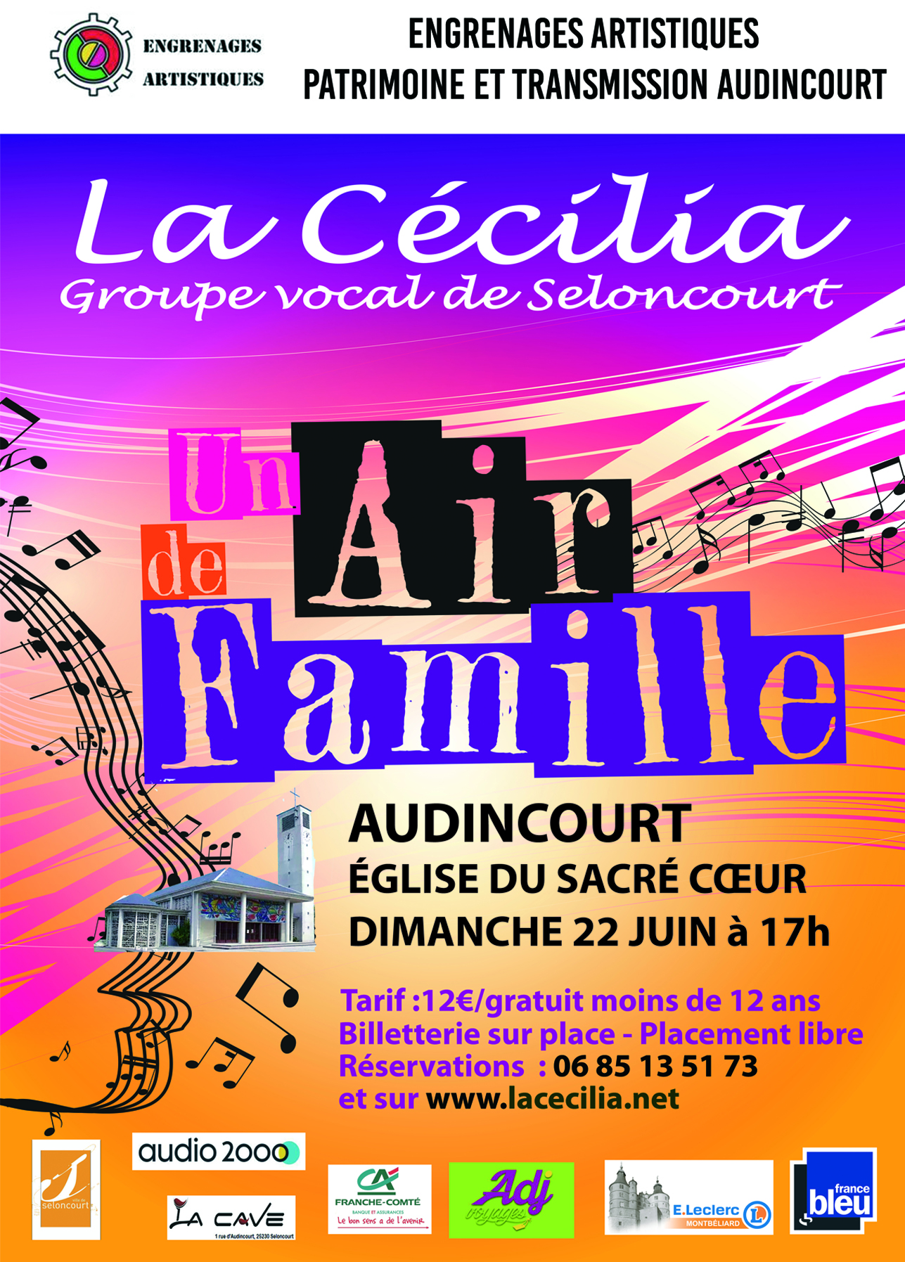 Affiche de la chorale - Recto