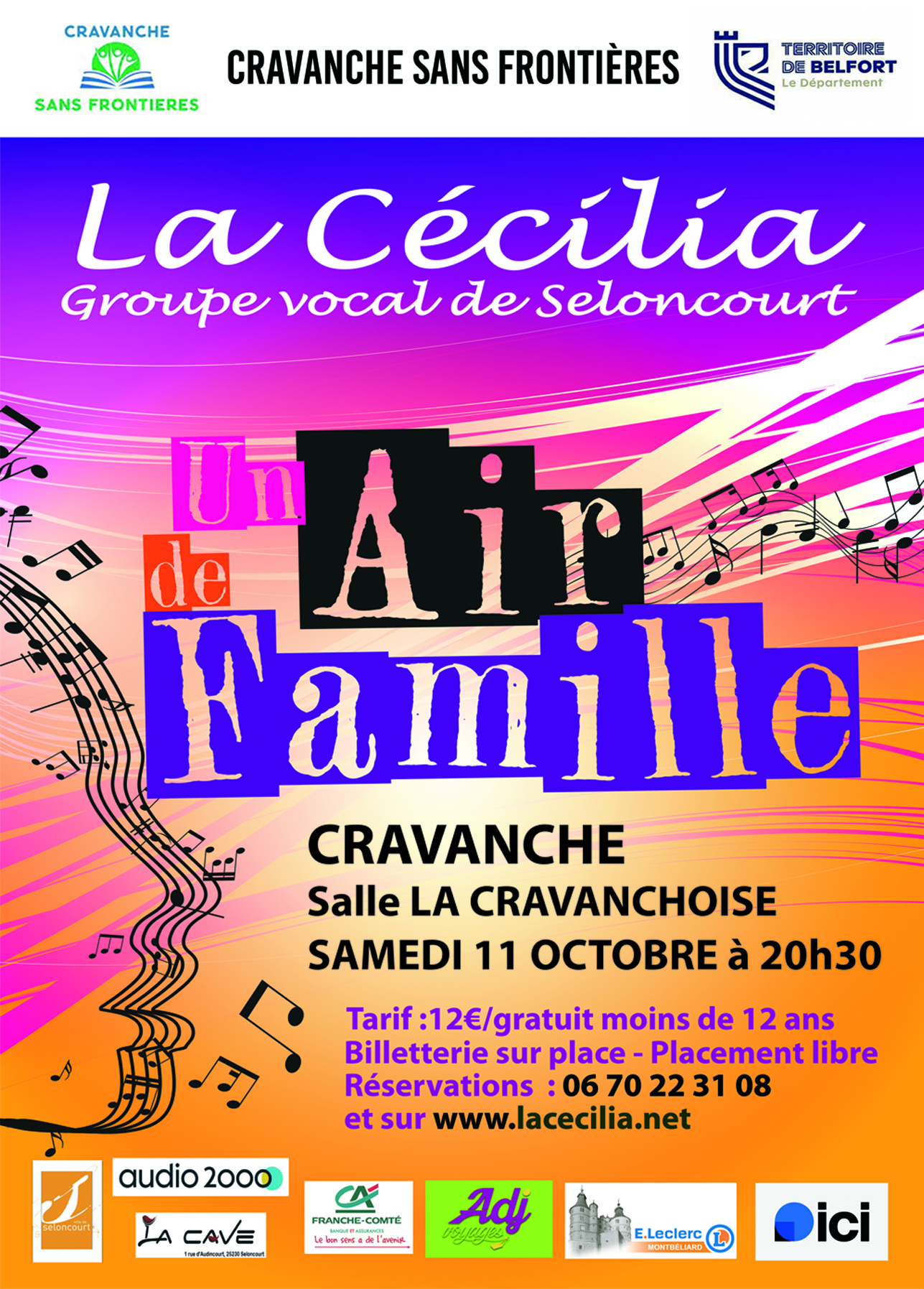 Affiche de la chorale - Recto